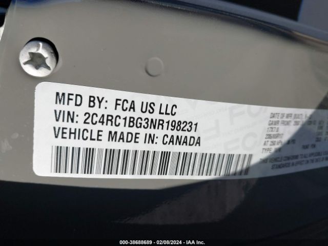 2022 CHRYSLER PACIFICA 2C4RC1BG3NR198231 Photo 8