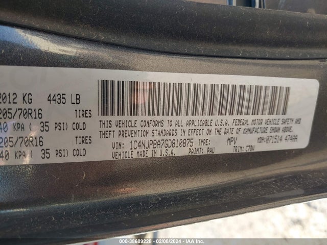 Jeep Patriot Sport 2016 1C4NJPBA7GD810875 Image 9