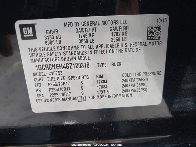 Chevrolet Silverado 1500 Ls 2016 1GCRCNEH4GZ120318 Image 9