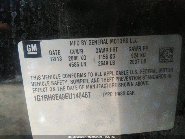 Chevrolet Volt 2014 1G1RH6E49EU146467 Image 9