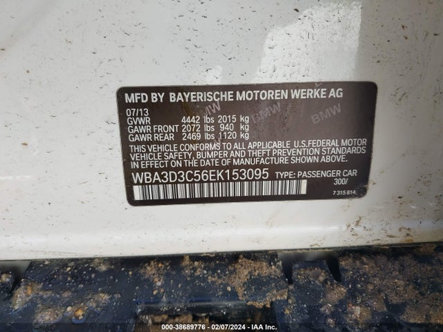 WBA3D3C56EK153095 BMW 328D