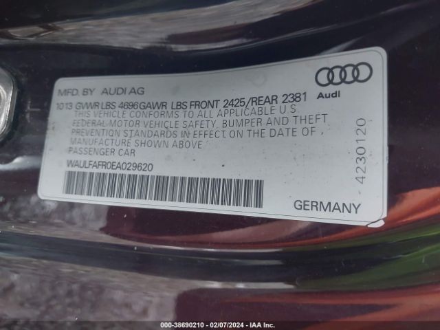 WAULFAFR0EA029620 Audi A5 2.0t Premium