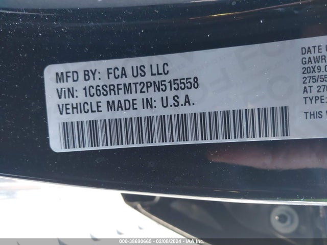 RAM 1500 Big Horn  4x4 6'4 Box 2023 1C6SRFMT2PN515558 Image 9