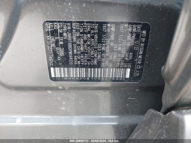 Nissan Rogue Sv Intelligent Awd 2023 JN8BT3BB2PW194333 Image 9