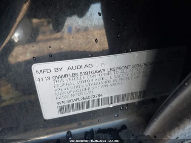 WAUBGAFL2EA072764 Audi S4 3.0t Premium Plus
