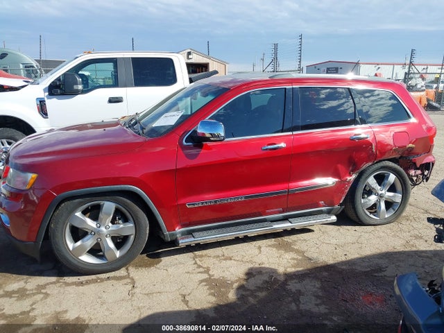 2012 JEEP GRAND CHEROKEE OVERLAND VIN: 1C4RJFCT6CC328880