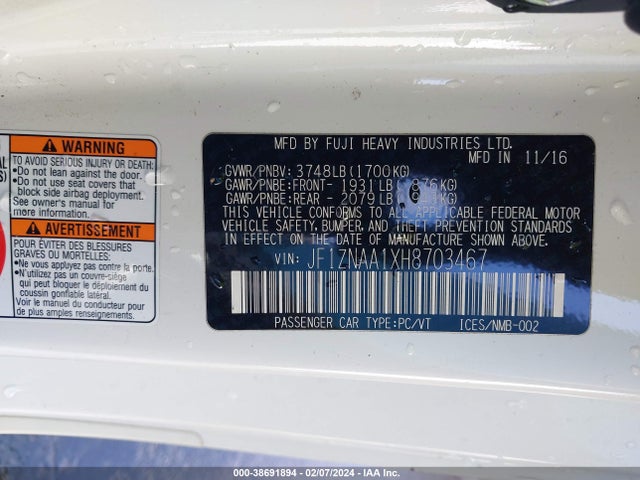 Toyota 86 2017 JF1ZNAA1XH8703467 Image 9