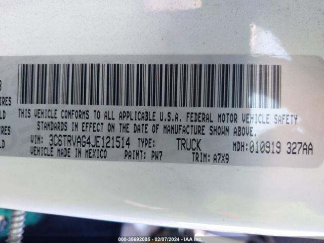 3C6TRVAG4JE121514 RAM Promaster 1500