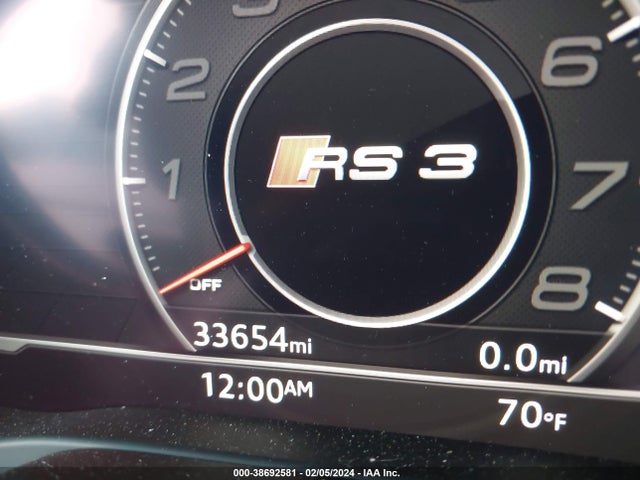 2018 AUDI RS 3 2.5T VIN: WUABWGFF1J1901839