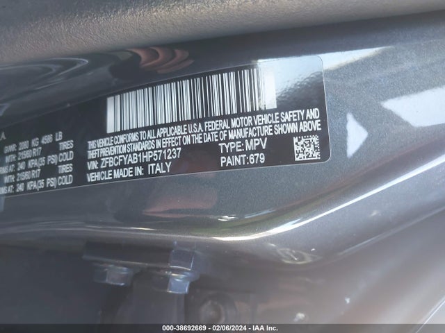 2017 FIAT 500X ZFBCFYAB1HP571237 Photo 8