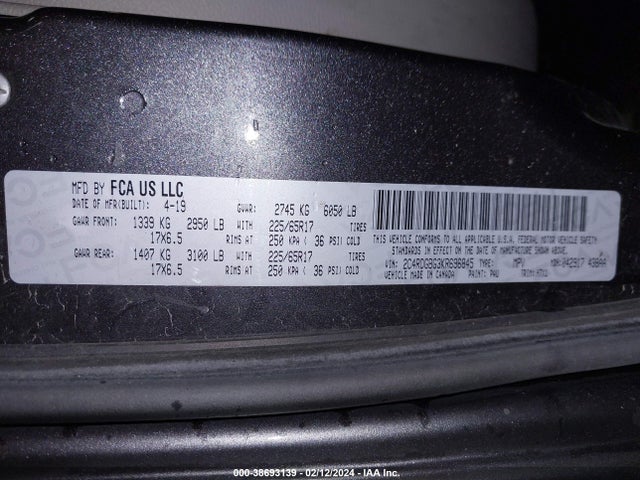 Dodge Grand Caravan Se 2019 2C4RDGBG3KR696845 Image 9