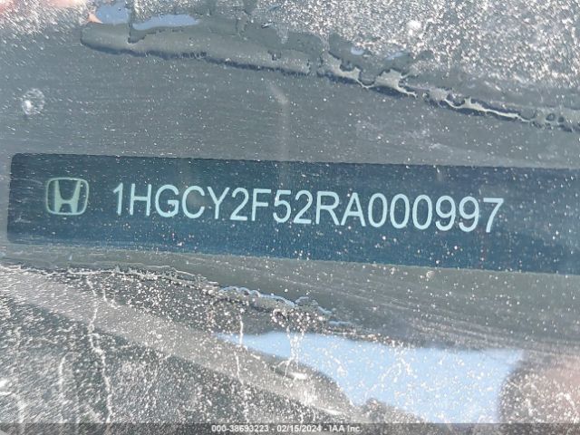 1HGCY2F52RA000997 Honda Accord Hybrid Sport