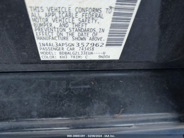 1N4AL3AP5GN357962 Nissan Altima 2.5 S
