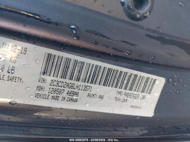 2C3CDZAG6LH113571 Dodge Challenger Sxt