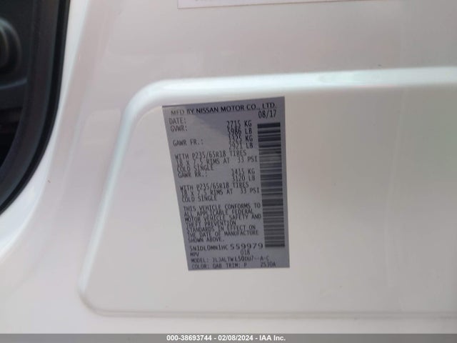 5N1DL0MN1HC559979 Infiniti QX60