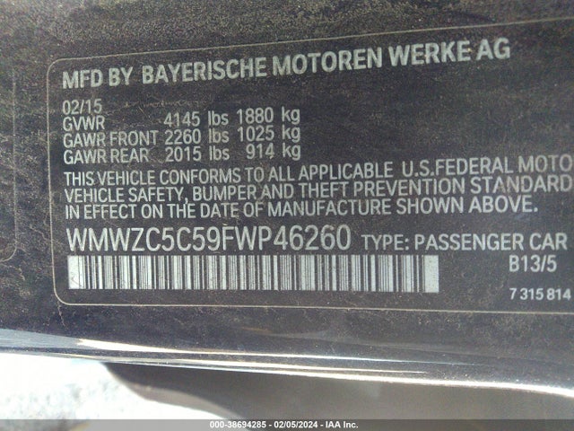 2015 MINI COUNTRYMAN WMWZC5C59FWP46260 Photo 8