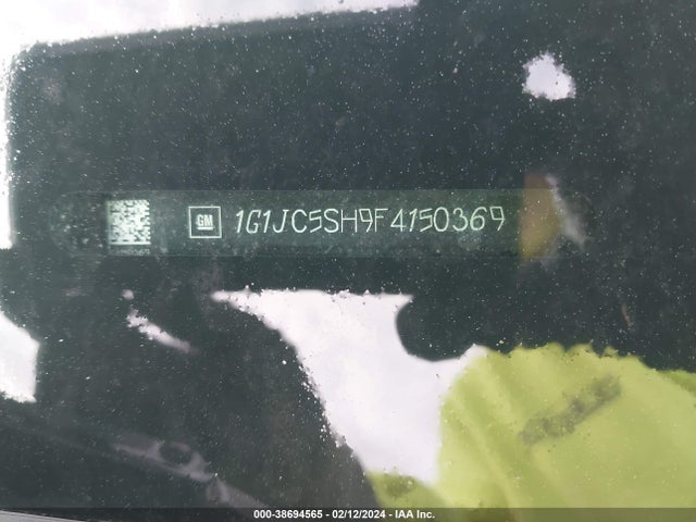 Chevrolet Sonic Lt Auto 2015 1G1JC5SH9F4150369 Image 9