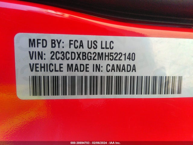 Dodge Charger Sxt Rwd 2021 2C3CDXBG2MH522140 Image 9