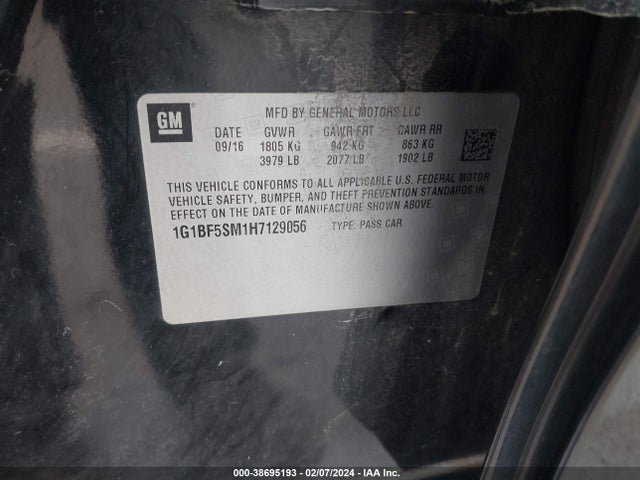 Chevrolet Cruze Premier Auto 2017 1G1BF5SM1H7129056 Image 9