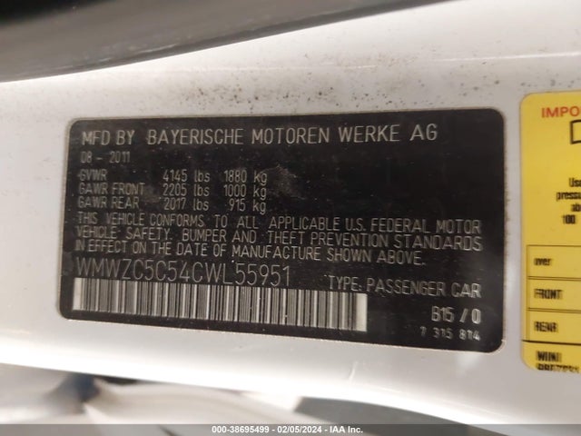 2012 MINI COOPER S COUNTRYMAN WMWZC5C54CWL55951 Photo 8
