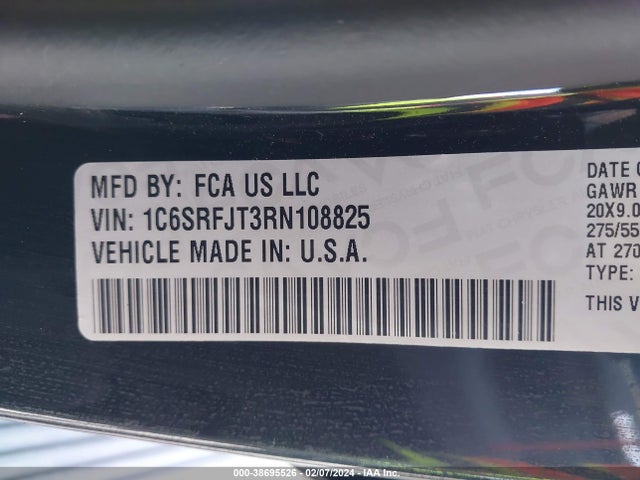 RAM 1500 Laramie  4x4 5'7 Box 2024 1C6SRFJT3RN108825 Image 9
