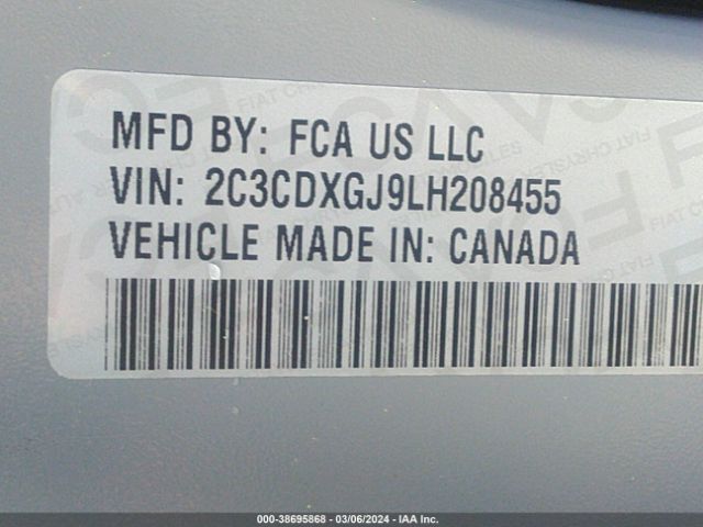 2C3CDXGJ9LH208455 Dodge Charger Scat Pack Widebody