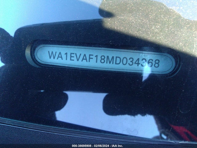 WA1EVAF18MD034368 Audi Q8 Premium Plus 55 Tfsi Quattro Tiptronic