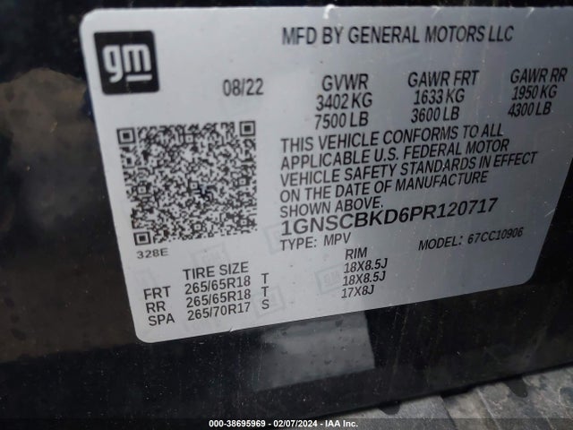 Chevrolet Suburban 2wd Ls 2023 1GNSCBKD6PR120717 Image 9