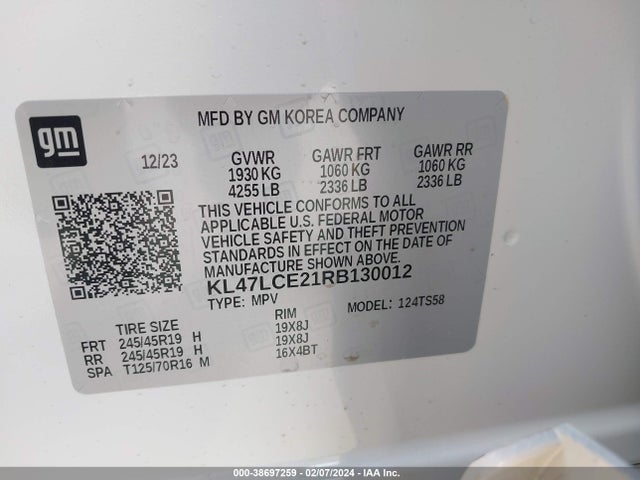 Buick Envista Avenir Fwd 2024 KL47LCE21RB130012 Image 9