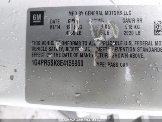 1G4PR5SK8E4159960 Buick Verano Convenience Group