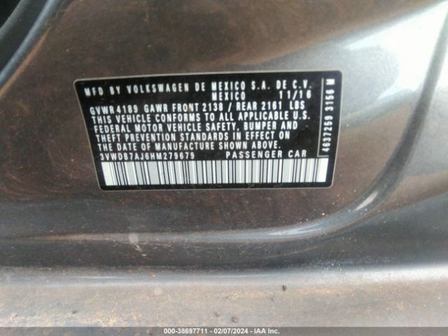 3VWDB7AJ6HM279679 Volkswagen Jetta 1.4t Se
