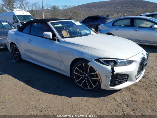 Продаж на аукціоні авто 2021 Bmw 430i, vin: WBA23AT01MCG39719, номер лоту: 38697925