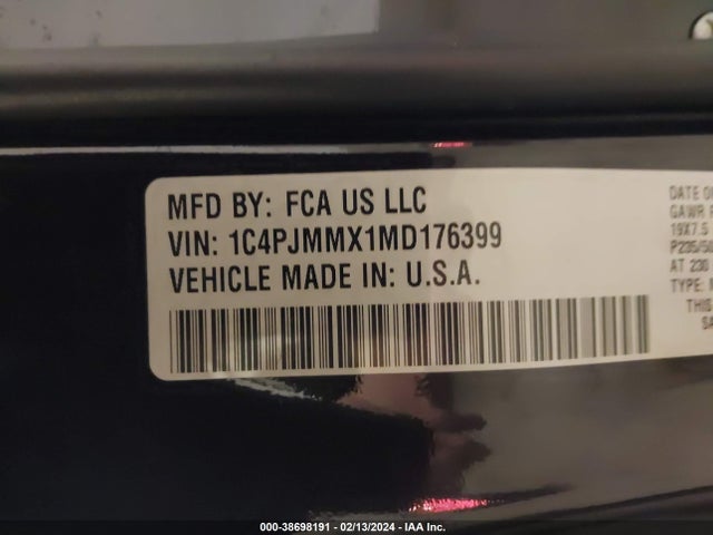2021 JEEP CHEROKEE 80TH ANNIVERSARY 4X4 VIN: 1C4PJMMX1MD176399