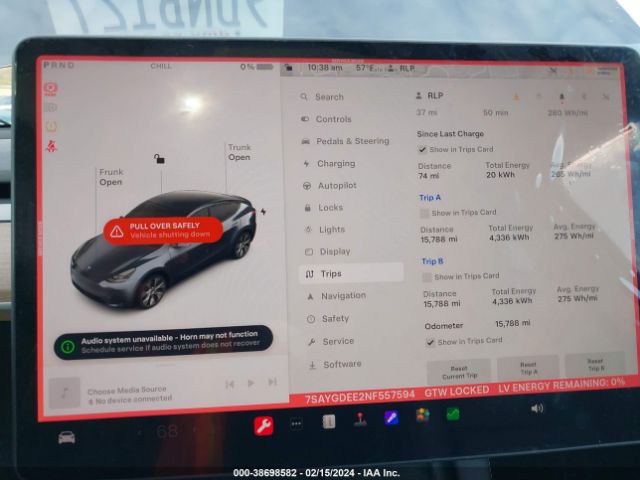 7SAYGDEE2NF557594 Tesla Model Y Long Range Dual Motor All-wheel Drive
