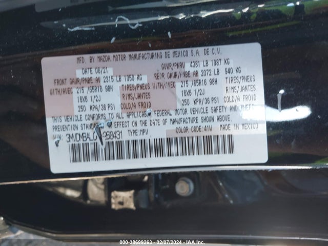 3MVDMBAL0MM268431 Mazda Cx-30 2.5 S