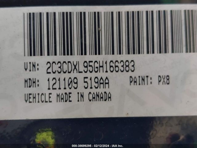 2C3CDXL95GH166383 Dodge Charger Srt Hellcat
