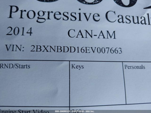2014 CAN-AM SPYDER ROADSTER 2BXNBDD16EV007663 Photo 9