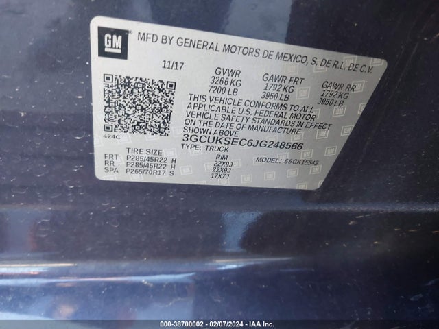 Chevrolet Silverado 1500 2lz 2018 3GCUKSEC6JG248566 Image 9