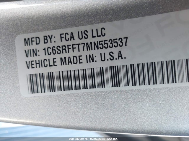 RAM 1500 Lone Star  4x4 5'7 Box 2021 1C6SRFFT7MN553537 Image 9