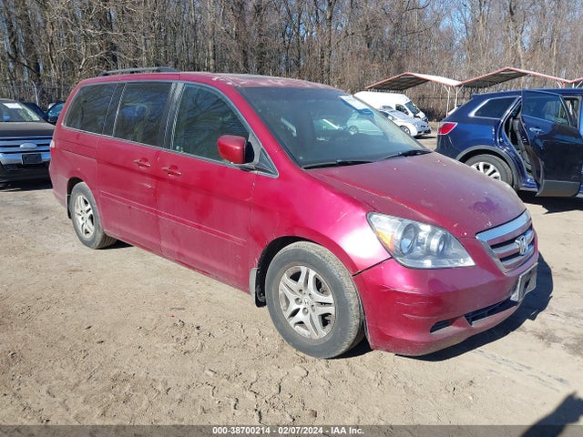 2006 Honda Odyssey Ex-l მანქანა იყიდება აუქციონზე, vin: 5FNRL38666B125085, აუქციონის ნომერი: 38700214