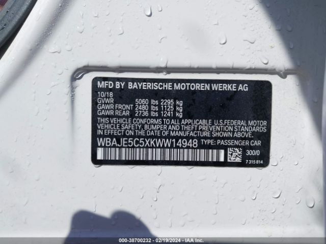 WBAJE5C5XKWW14948 BMW 540I