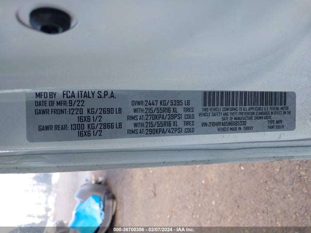 RAM Promaster City Cargo Van 2022 ZFBHRFAB5N6X85330 Image 9