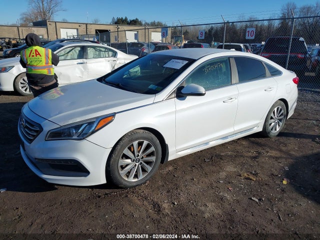 38700478 :رقم المزاد ، 5NPE34AF6FH062828 vin ، 2015 Hyundai Sonata Sport مزاد بيع