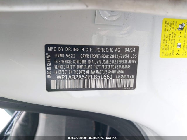 2015 PORSCHE MACAN WP1AB2A54FLB51661 Photo 8