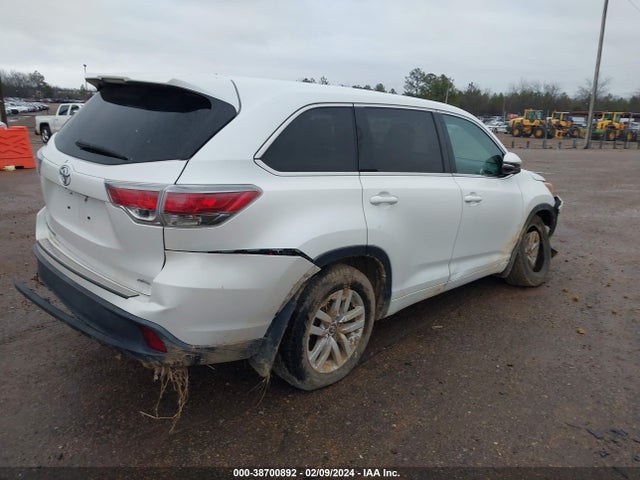 Toyota Highlander Le V6 2016 5TDBKRFH0GS289702 Image 4