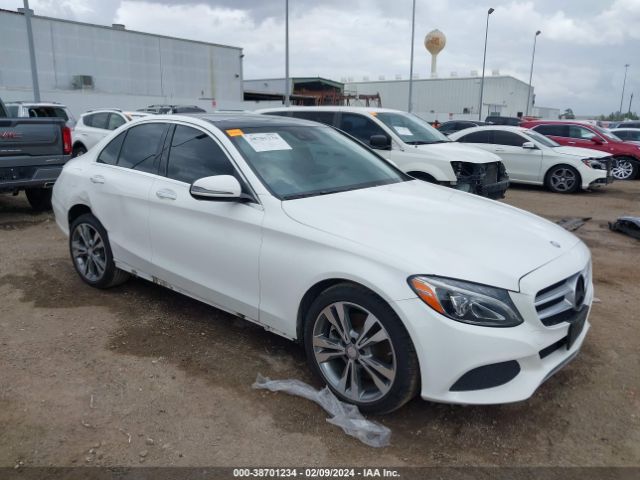 Auction sale of the 2017 Mercedes-benz C 300 4matic/luxury 4matic/sport 4matic, vin: 55SWF4KB2HU196128, lot number: 38701234