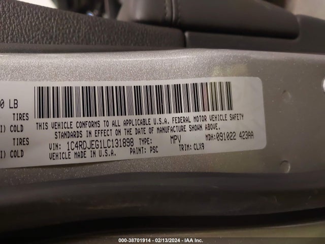 Dodge Durango Citadel Awd 2020 1C4RDJEG1LC131898 Image 9