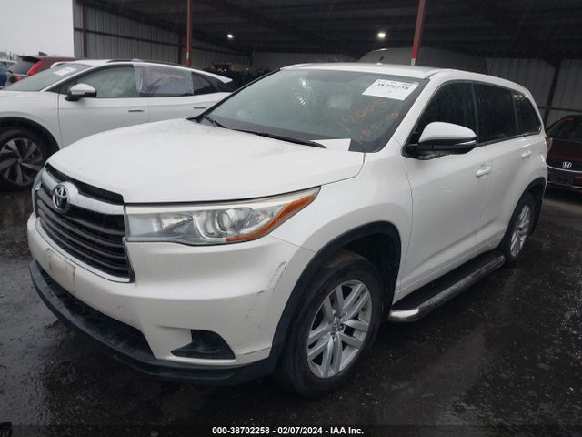 Toyota Highlander Le V6 2015 5TDBKRFH9FS124567 Image 2