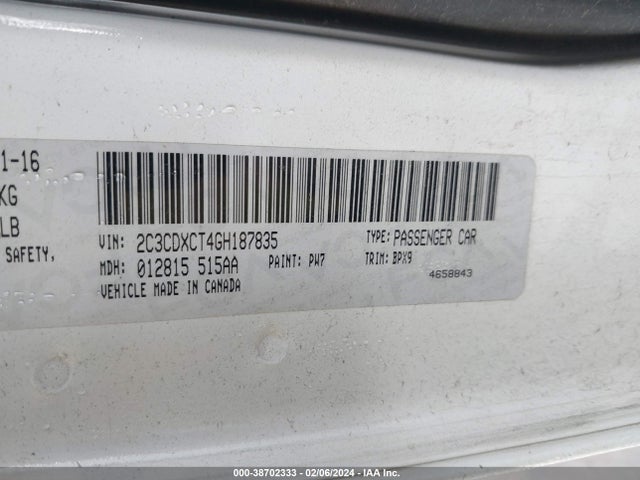 Dodge CHARGER R/T 2016 2C3CDXCT4GH187835 Image 9