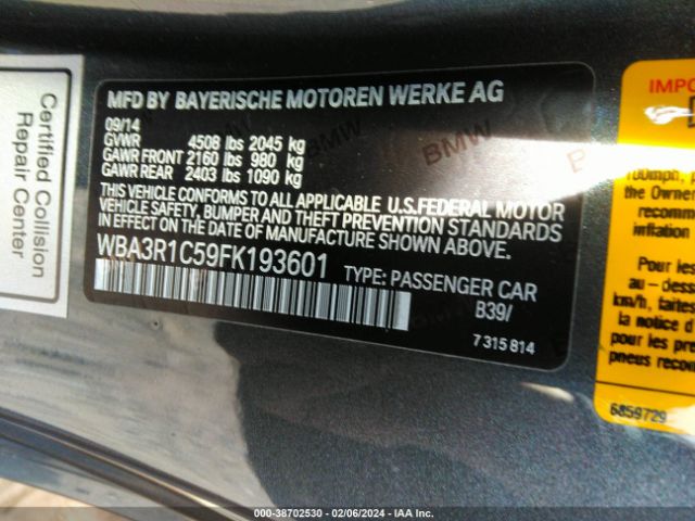 WBA3R1C59FK193601 BMW 435i